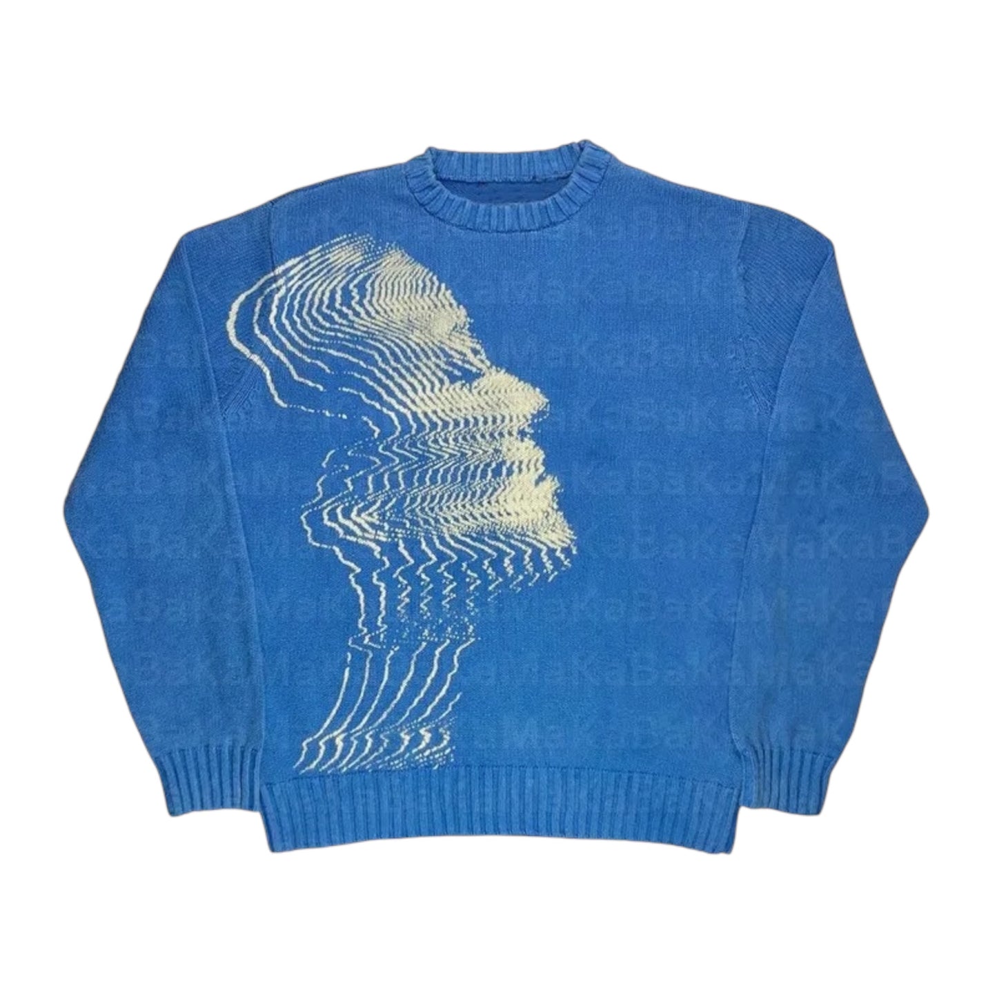 LOWERSTAR Wave Face Sweater