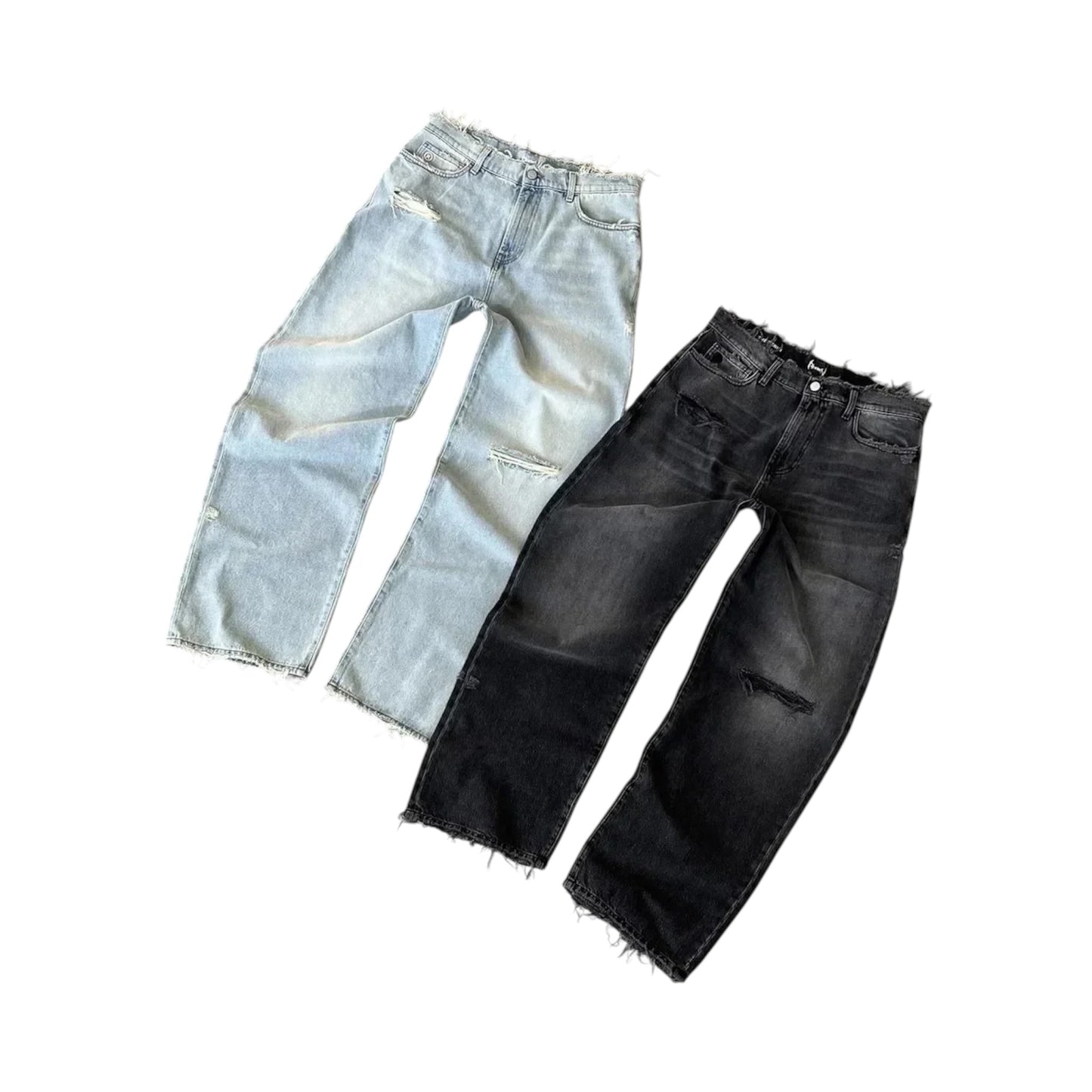 LOWERSTAR "Broken Planets" Baggy Jeans