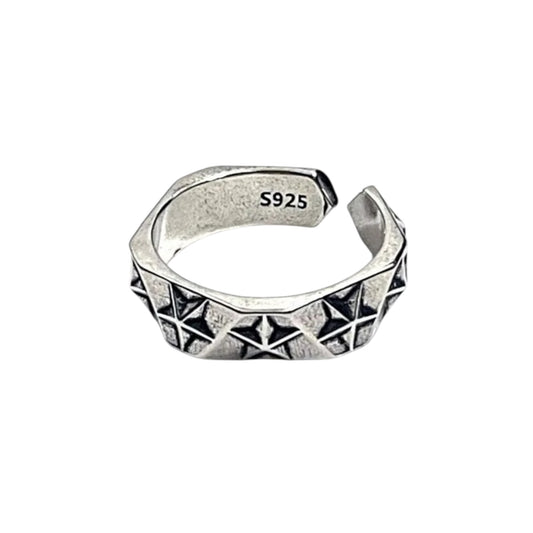 LOWERSTAR Silver Stars Ring