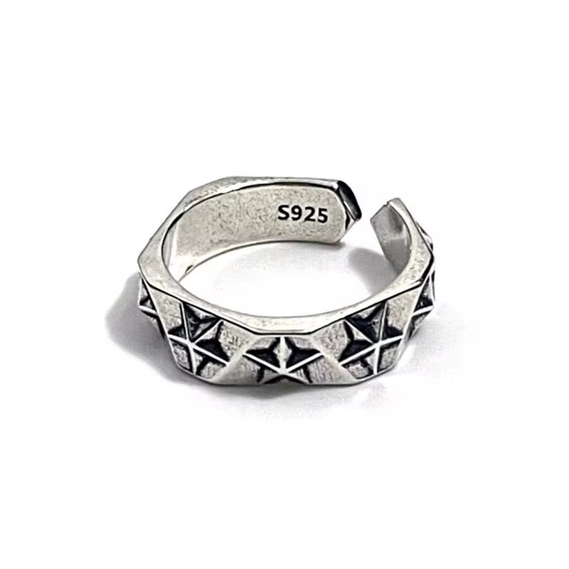 LOWERSTAR Silver Stars Ring