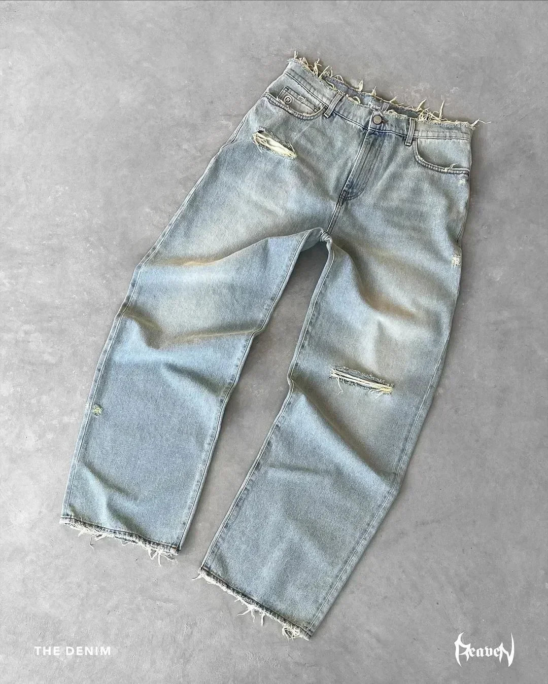 LOWERSTAR "Broken Planets" Baggy Jeans