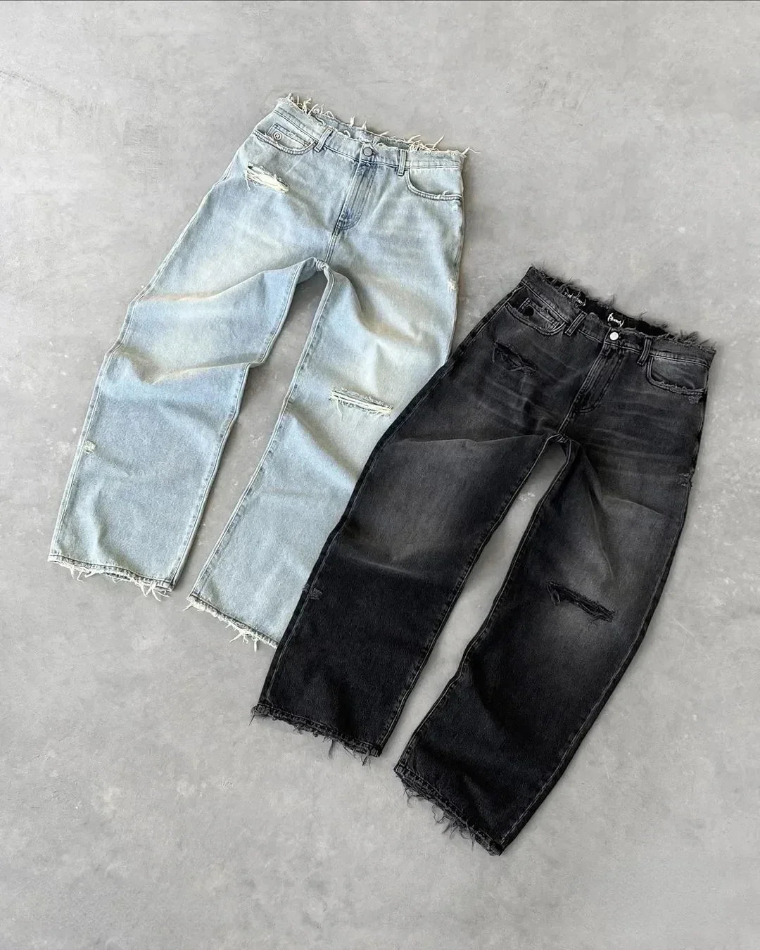 LOWERSTAR "Broken Planets" Baggy Jeans