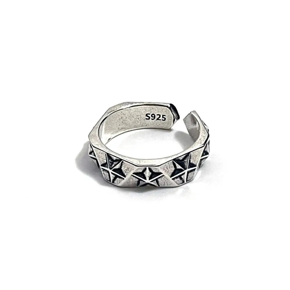 LOWERSTAR Silver Stars Ring