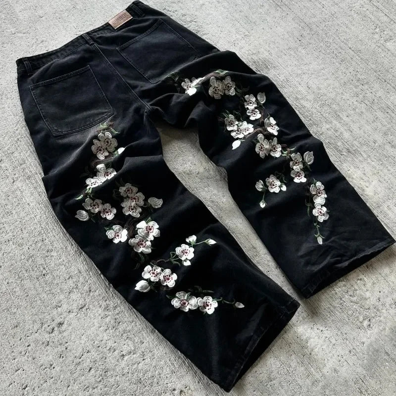 LOWERSTAR "Flowers in the room" Baggy Jeans