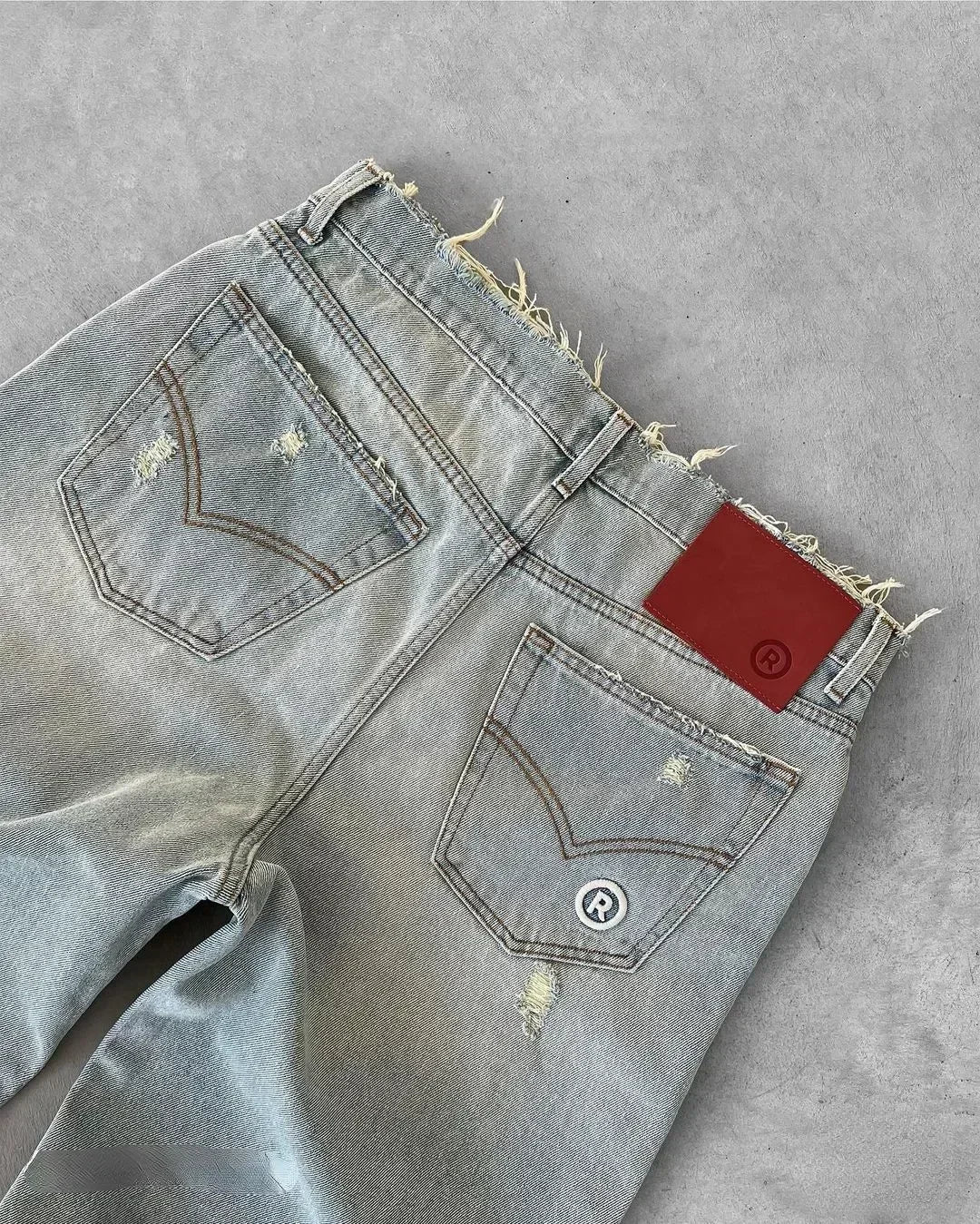 LOWERSTAR "Broken Planets" Baggy Jeans